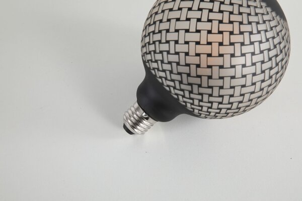 LED Leuchtmittel 1800K Glas Schwarz E27 Ø12,5 cm 180 lm