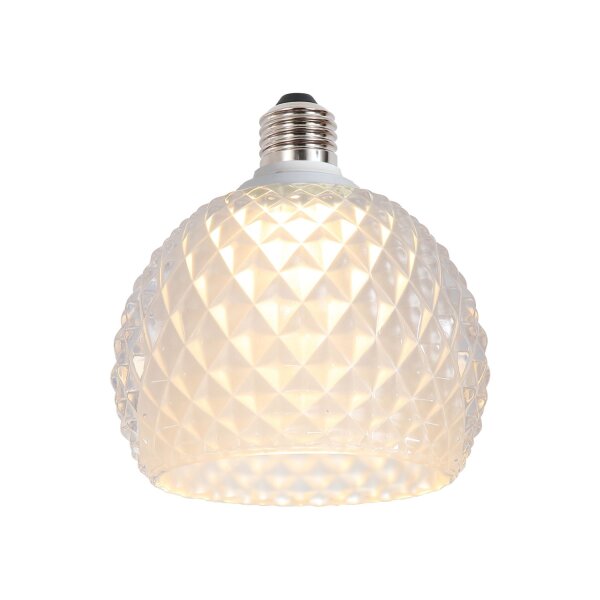 LED Leuchtmittel 2700K Glas Metall E27 Ø11,6 cm klar