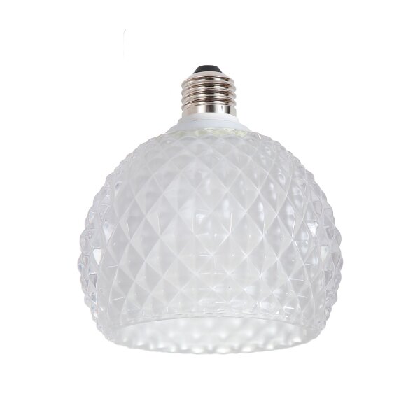 LED Leuchtmittel 2700K Glas Metall E27 Ø11,6 cm klar