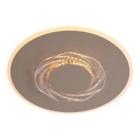 LED Deckenlampe dimmbar 2700-4000K Kristall Sandfarben