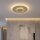 LED Deckenlampe dimmbar 2700-4000K Kristall Sandfarben