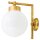 Wandleuchte Kugel Au&szlig;en aus Messing IP43 Haus Hof