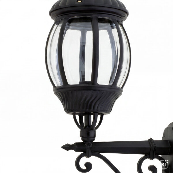 Elegante Außenlampe Schwarz 56 cm regengeschützt
