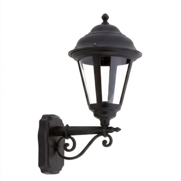 Schwarze Außenlampe antik Rustikal IP44 Aluminium