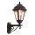 Schwarze Außenlampe antik Rustikal IP44 Aluminium