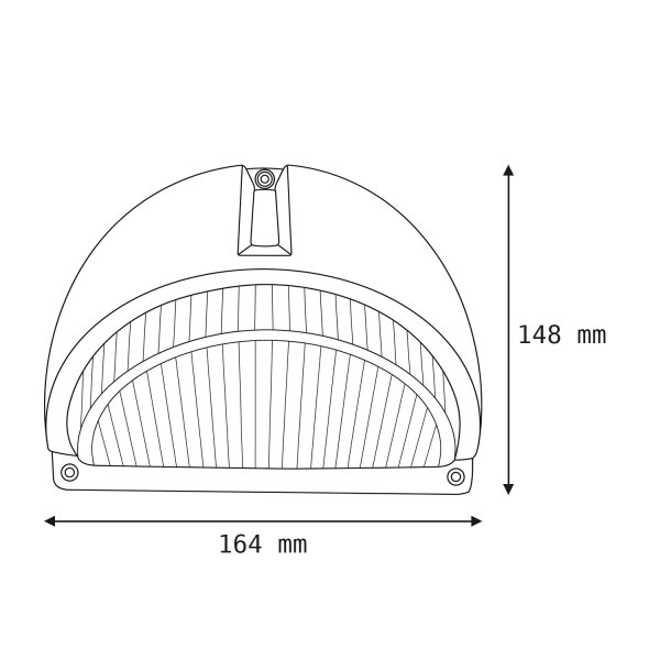 Applique murale extérieure aluminium IP44 Maritim dekorativ