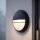Runde Außenlampe Schwarz Ø26cm IP44 Schwarz Aluminium