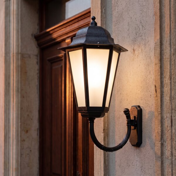 Lampe murale extérieure Aluminium H:71cm grand IP43 Rustique