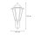Lampe murale extérieure Aluminium H:71cm grand IP43 Rustique