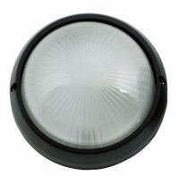Runde Außenlampe Schwarz Ø26cm IP44 Schwarz...