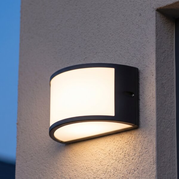 Applique Extérieur Noir Blanc IP44 E27 Aluminium Outdoor
