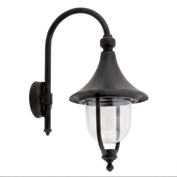 Lanterne murale décorative DIEDRE Noir Aluminium