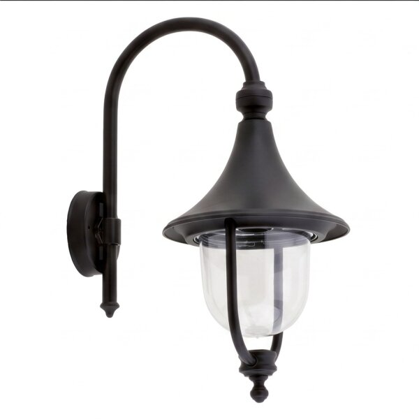 Lanterne murale décorative DIEDRE Noir Aluminium