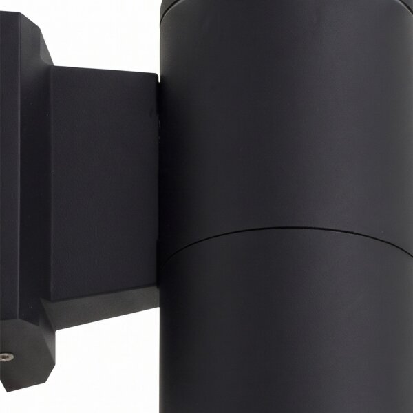 Außenlampe Schwarz IP54 Aluminium E27 Modern DURSENS