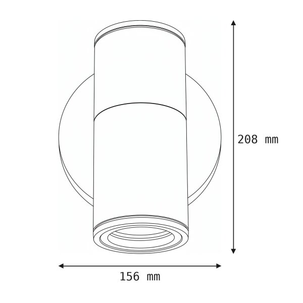 Applique extérieure IP54 Aluminium Gris E27 Moderne DURSENS