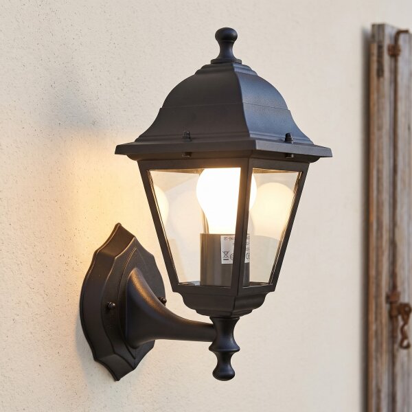 Applique murale rustique Extérieur Noir E27 IP44 Jardin Maison