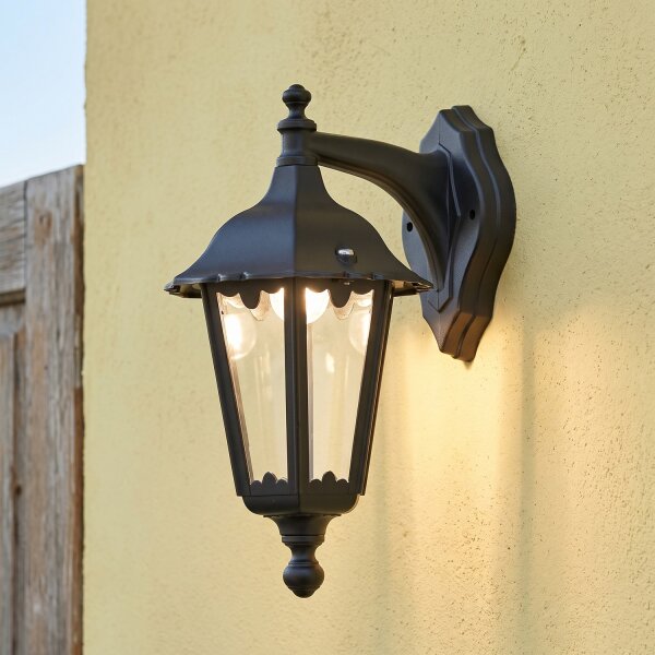 Applique murale Extérieur Aluminium IP44 Noir Rustique