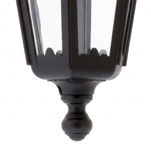 Lanterne dextérieur Mur Noir IP44 Aluminium Rustique