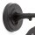 Lanterne dextérieur Mur Noir IP44 Aluminium Rustique