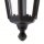 Lanterne dextérieur Mur Noir IP44 Aluminium Rustique