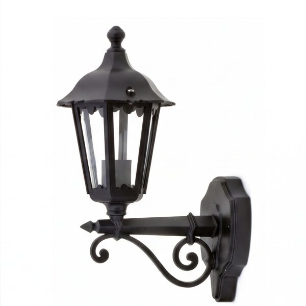Applique murale rustique Extérieur Noir E27 IP44 Lampe dextérieur