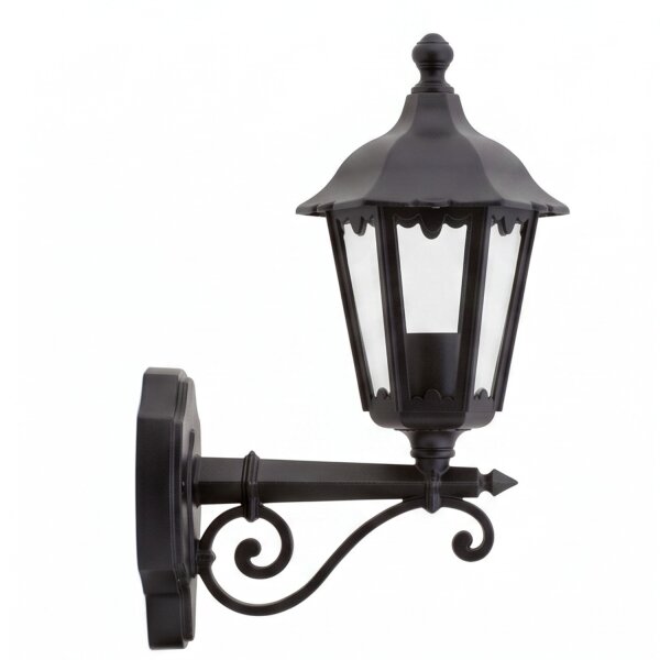 Applique murale rustique Extérieur Noir E27 IP44 Lampe dextérieur