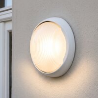 Lampe dextérieur mur IP44 blanc aluminium E27...