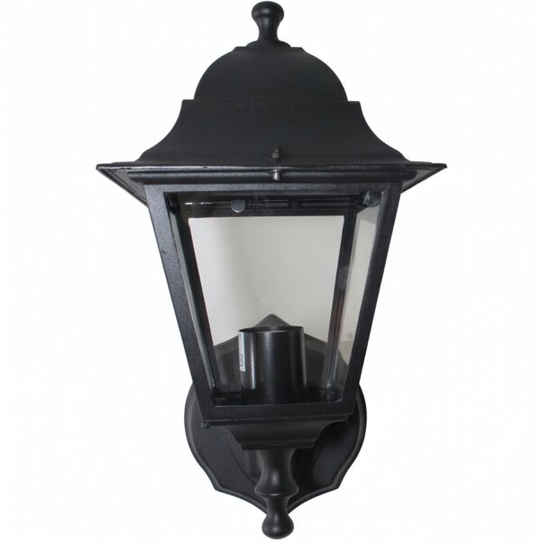 Applique extérieure Noir Aluminium IP44 Rustique E27