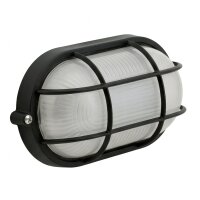 Lampe dextérieur Maritim L:22cm IP44 Hublot noir E27
