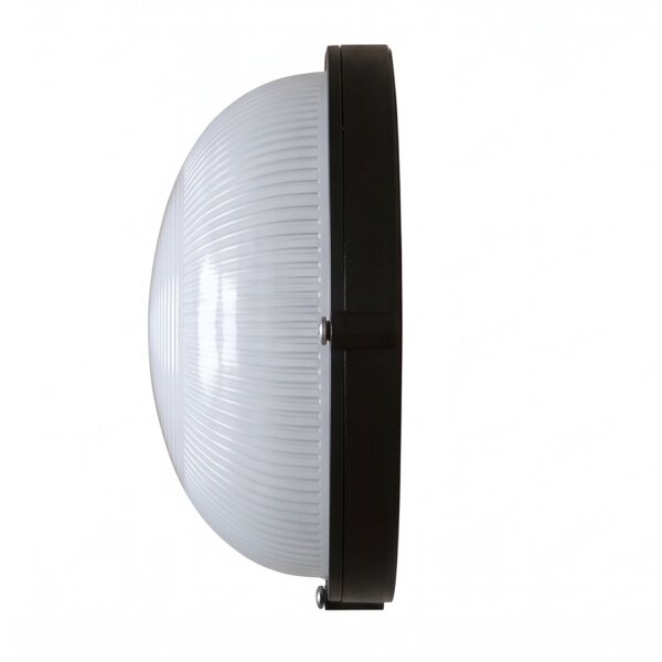 Maritime Wandleuchte außen IP44 rund Ø26cm Schwarz Weiß