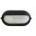 Maritime Außenwandleuchte IP44 oval B:21cm Schwarz Weiß