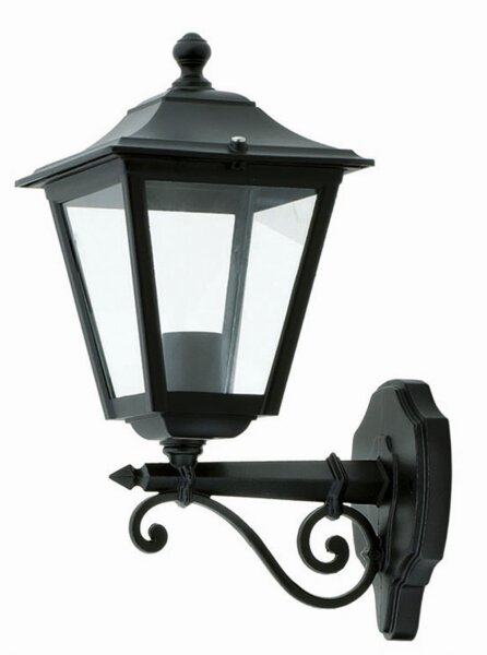 Lampe dextérieur noire antique Rustique IP44 E27 H:41cm