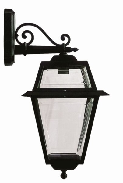 Rustikale Außenleuchte Schwarz IP44 E27 H:62cm groß