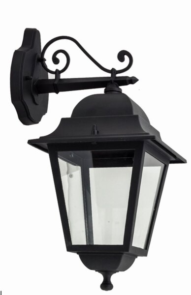 Applique dextérieur antique Noir Aluminium IP44 Rustique