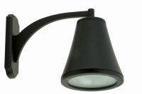 Außenwandleuchte IP44 Modern Aluminium Schwarz E27