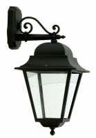 Lampe dextérieur rustique Mur Noir Aluminium H:61cm