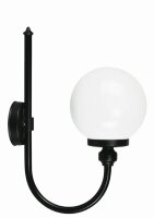 Applique extérieure Boule Abat-jour Noir Blanc E27...
