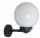 El&eacute;gante lampe murale ext&eacute;rieure Noir Blanc Abat-jour sph&eacute;rique IP43