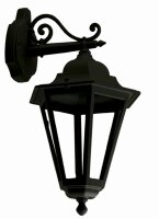 Applique extérieure Noir Rustique IP44 E27 MINERVA
