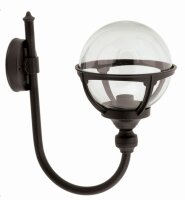 Vintage Au&szlig;enwandleuchte Schwarz IP44 Kugel Schirm E27