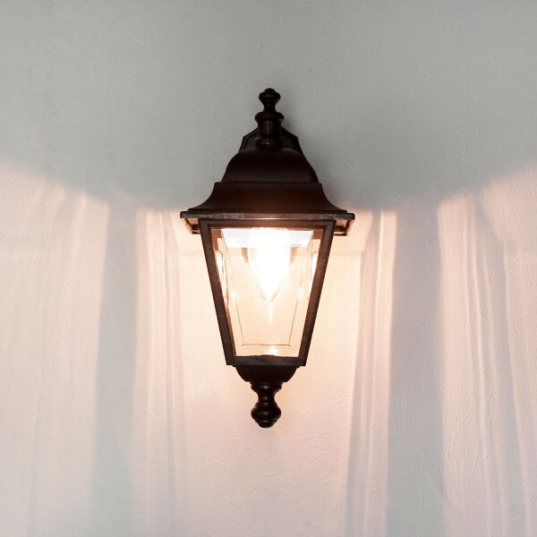 Lampe dextérieur noire Aluminium IP44 Rustique E27
