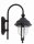 Lanterne murale rustique noire IP44 E27 H:40cm &eacute;l&eacute;gante
