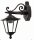 Nostalgische Au&szlig;enlampe Schwarz IP44 Aluminium Rustikal