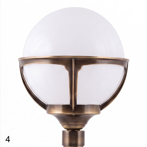 Lampe de jardin ALONNISOS laiton antique H:69cm