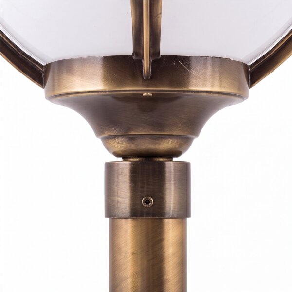 Lampe de jardin ALONNISOS laiton antique H:69cm