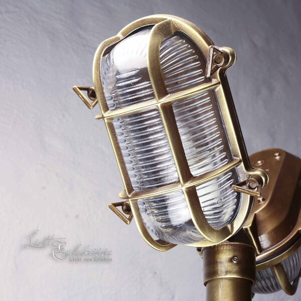 Lampadaire extérieur antique 2flmg en laiton véritable
