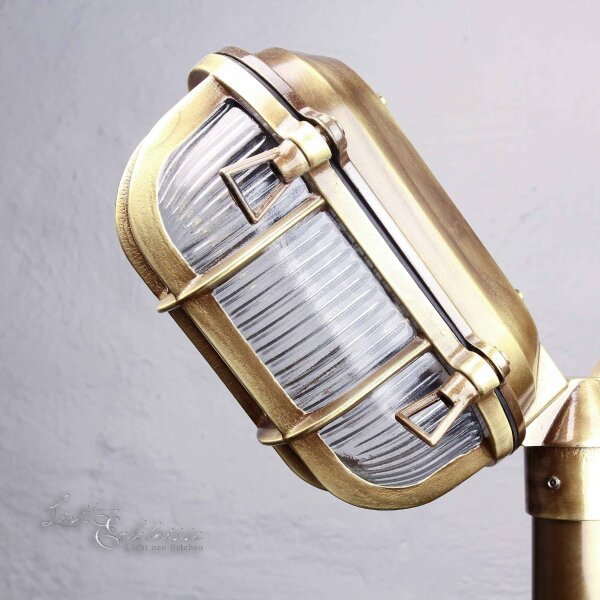 Lampadaire extérieur antique 2flmg en laiton véritable