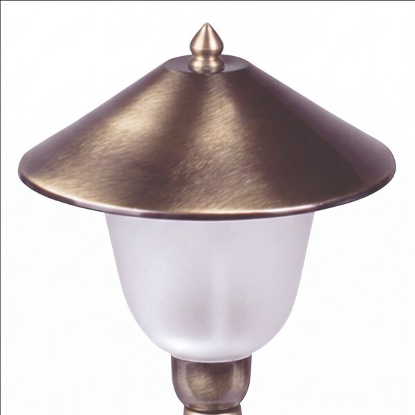 Wegeleuchte Garten Messing Glas H:29cm außen ANDROS