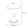 Wegeleuchte Garten Messing Glas H:29cm außen ANDROS