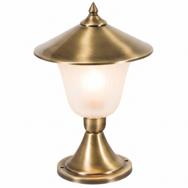Eclairage de jardin en laiton verre inoxydable décoratif